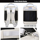 Mochila de viagem feminina com carregamento USB Mochila de mão à prova d'água para laptop de 14 15,6 polegadas Bolsa de viagem empresarial